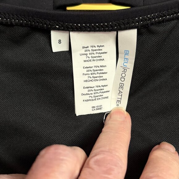 Bleu Stitched Buckle-Front Hipster Bikini Bottom - Size: 8 - NWOT - Picture 10 of 11